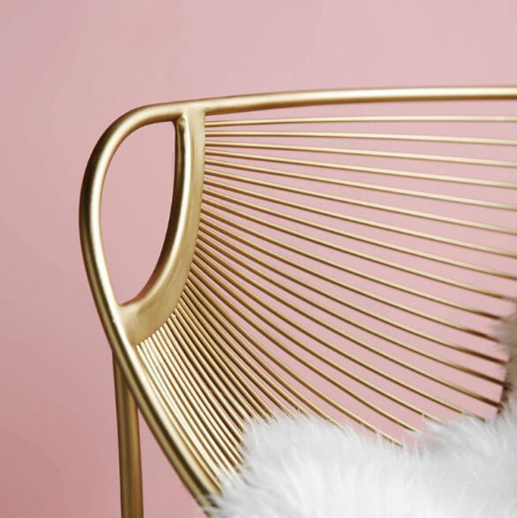 Solid iron chair